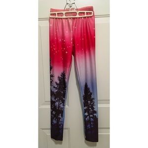 Lotus leggings forest sunset size medium